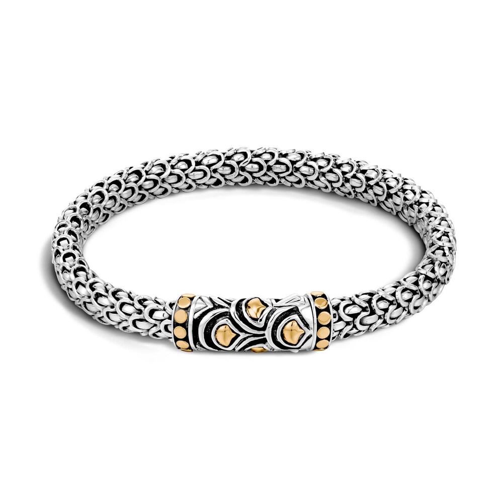 John Hardy Legends Naga 6MM Station Bracelet in Silver and 18K Gold, Small EAHygs3J John Hardy Legends Naga 6MM Station Bracelet in Silver and 18K Gold, Small EAHygs3J