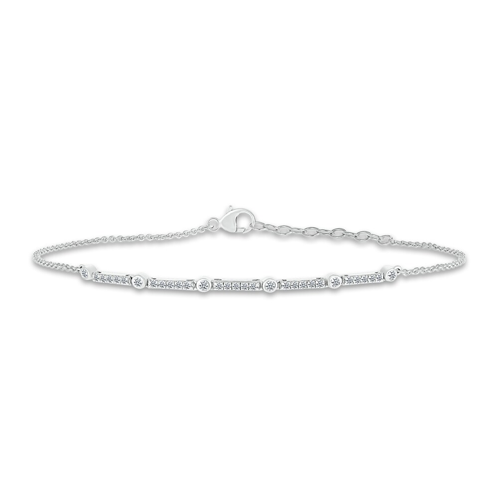 Diamond Bracelet 1/5 ct tw Round 10K White Gold 6.5" EAhNQtU2 Diamond Bracelet 1/5 ct tw Round 10K White Gold 6.5" EAhNQtU2