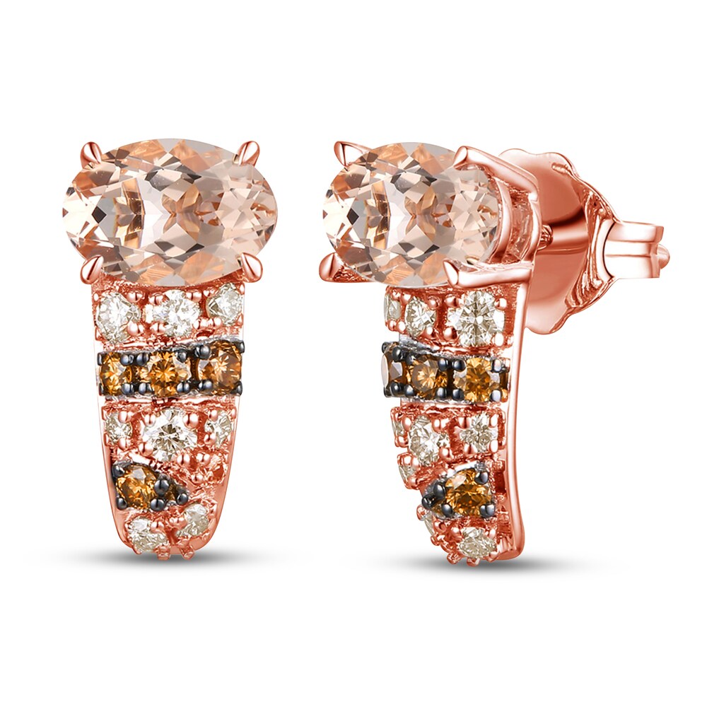 Le Vian Natural Morganite Earrings 1/4 ct tw Diamonds 14K Strawberry Gold EGM8jLbR Le Vian Natural Morganite Earrings 1/4 ct tw Diamonds 14K Strawberry Gold EGM8jLbR