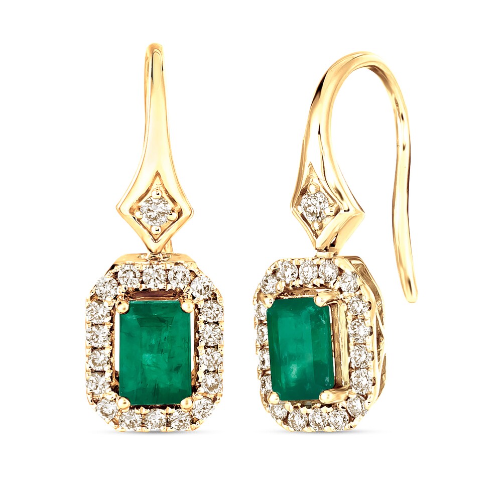 Le Vian Natural Emerald Earrings 1/3 ct tw Diamonds 14K Honey Gold EVcDp1J6 Le Vian Natural Emerald Earrings 1/3 ct tw Diamonds 14K Honey Gold EVcDp1J6