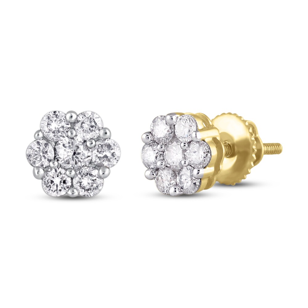 Diamond Stud Earrings 3/4 ct tw Round 14K Yellow Gold EYM7VbHn Diamond Stud Earrings 3/4 ct tw Round 14K Yellow Gold EYM7VbHn