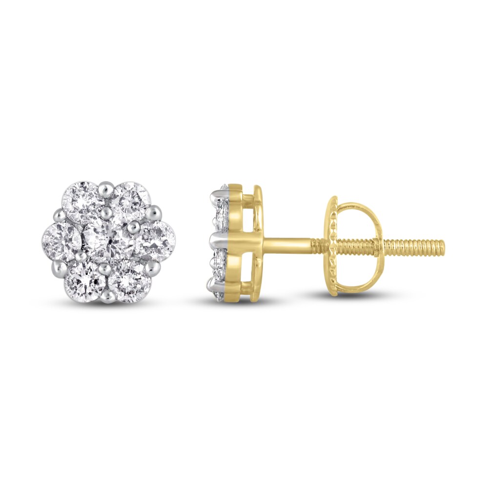 Diamond Stud Earrings 3/4 ct tw Round 14K Yellow Gold EYM7VbHn Diamond Stud Earrings 3/4 ct tw Round 14K Yellow Gold EYM7VbHn