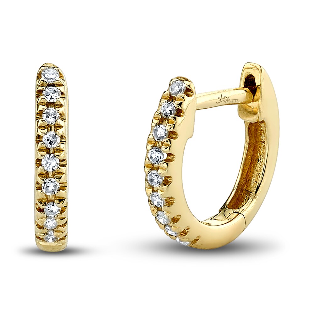 Shy Creation Diamond Earrings 1/20 ct tw Round 14K Yellow Gold SC22004026V3 Ei6ixVoG Shy Creation Diamond Earrings 1/20 ct tw Round 14K Yellow Gold SC22004026V3 Ei6ixVoG