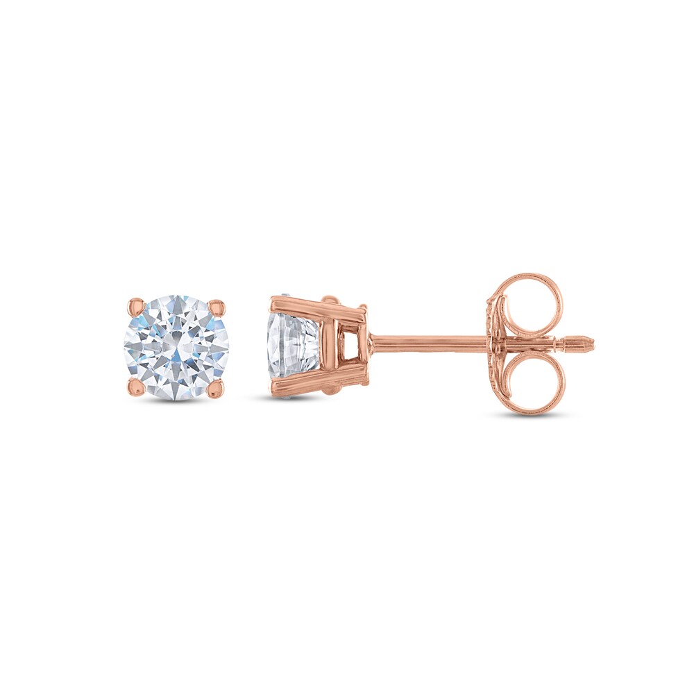 Diamond Solitaire Stud Earrings 3/4 ct tw Round 14K Rose Gold (I2/I) EkIM1QfG Diamond Solitaire Stud Earrings 3/4 ct tw Round 14K Rose Gold (I2/I) EkIM1QfG