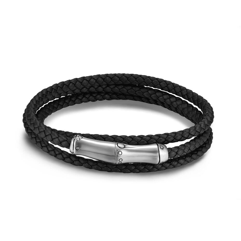 John Hardy Bamboo Wrap Bracelet in Silver, Large EmUfewD4