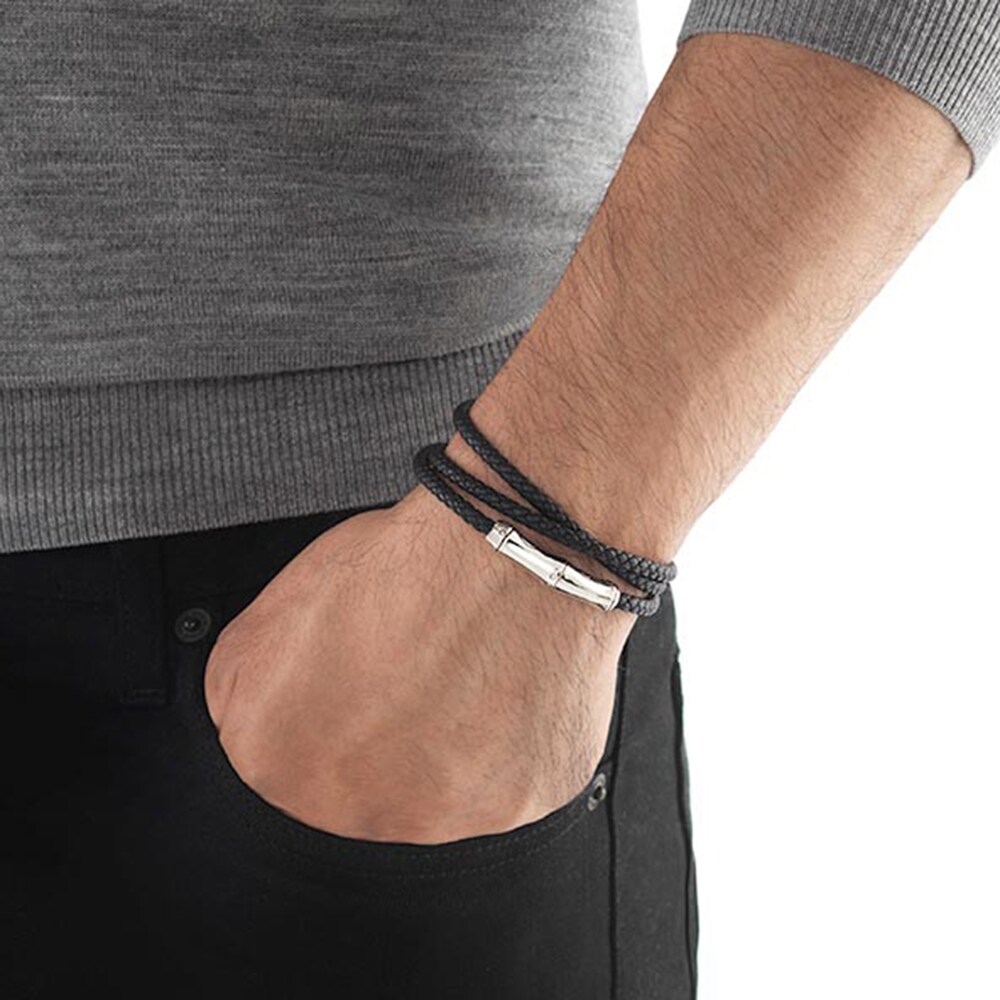 John Hardy Bamboo Wrap Bracelet in Silver, Large EmUfewD4 John Hardy Bamboo Wrap Bracelet in Silver, Large EmUfewD4