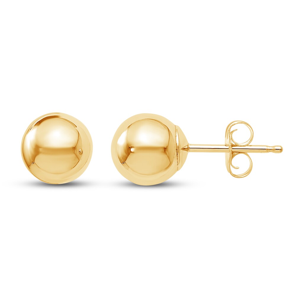 Ball Stud Earrings 14K Yellow Gold 5mm F46aU4Zy Ball Stud Earrings 14K Yellow Gold 5mm F46aU4Zy