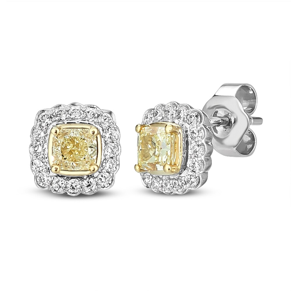 Le Vian Sunny Yellow Diamond Earrings 5/8 ct tw 14K Two-Tone Gold F9TlVnST Le Vian Sunny Yellow Diamond Earrings 5/8 ct tw 14K Two-Tone Gold F9TlVnST