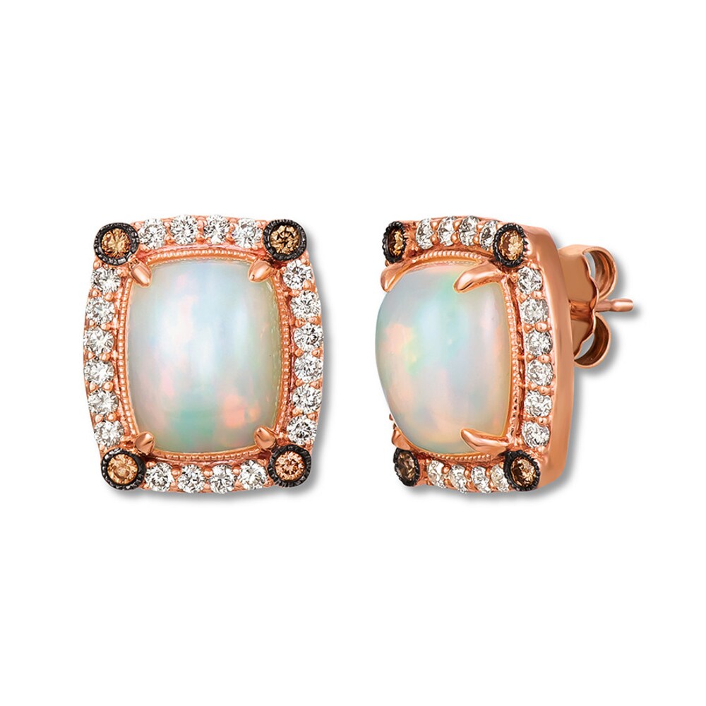 Le Vian Opal Earrings 3/4 ct tw Diamonds 14K Strawberry Gold FoFwipcV Le Vian Opal Earrings 3/4 ct tw Diamonds 14K Strawberry Gold FoFwipcV