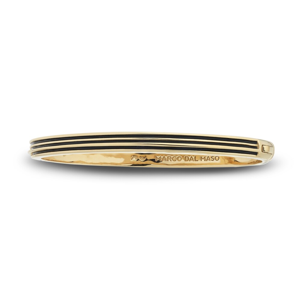 Marco Dal Maso Men\'s Acies Thin Bangle Bracelet Black Enamel Sterling Silver/18K Rose Gold-Plated 7\" G5H2jLYX Marco Dal Maso Men\'s Acies Thin Bangle Bracelet Black Enamel Sterling Silver/18K Rose Gold-Plated 7\" G5H2jLYX