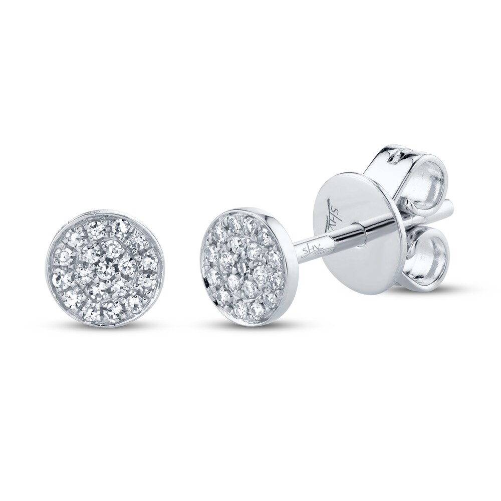 Shy Creation Stud Earrings 1/20 ct tw Diamonds 14K White Gold SC55001138 GHjKRPaa Shy Creation Stud Earrings 1/20 ct tw Diamonds 14K White Gold SC55001138 GHjKRPaa