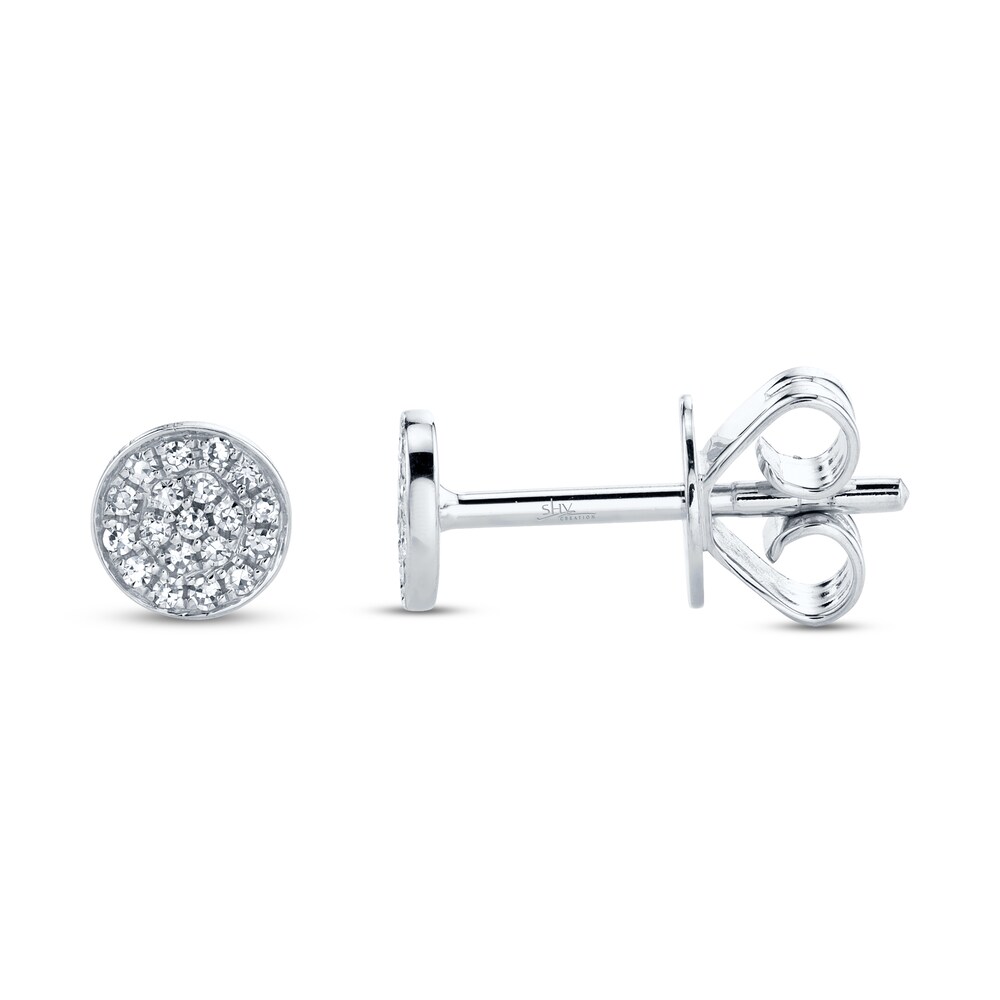 Shy Creation Stud Earrings 1/20 ct tw Diamonds 14K White Gold SC55001138 GHjKRPaa Shy Creation Stud Earrings 1/20 ct tw Diamonds 14K White Gold SC55001138 GHjKRPaa