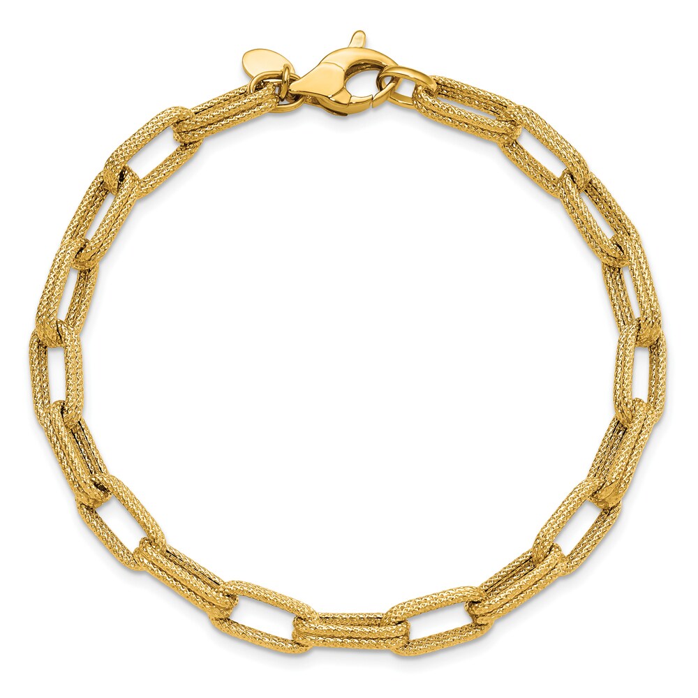 Textured Fancy Link Bracelet 14K Yellow Gold GQ6Lw0jG Textured Fancy Link Bracelet 14K Yellow Gold GQ6Lw0jG