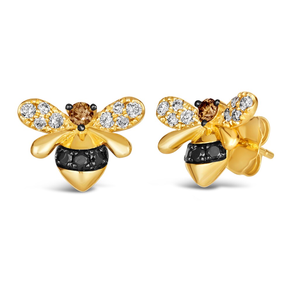 Le Vian Diamond Bee Stud Earrings 3/8 ct tw Round 14K Honey Gold Gbb5Ft3D Le Vian Diamond Bee Stud Earrings 3/8 ct tw Round 14K Honey Gold Gbb5Ft3D