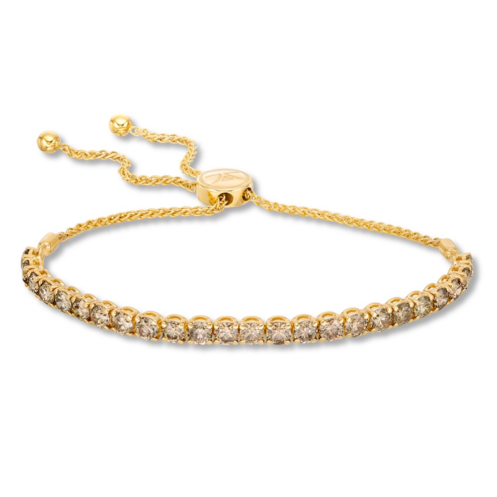 Le Vian Chocolate Diamonds Bolo Bracelet 4 ct tw 14K Honey Gold GdvyV3aW Le Vian Chocolate Diamonds Bolo Bracelet 4 ct tw 14K Honey Gold GdvyV3aW