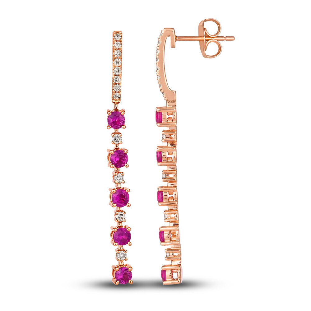Le Vian Natural Ruby Earrings 1/4 ct tw Diamonds 14K Strawberry Gold GgaEjbcv Le Vian Natural Ruby Earrings 1/4 ct tw Diamonds 14K Strawberry Gold GgaEjbcv