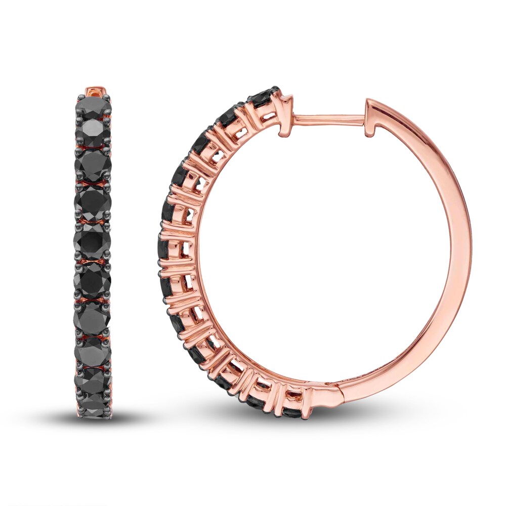Le Vian Black Diamond Hoop Earrings 2-1/2 carat tw 14K Gold H2UMFGou Le Vian Black Diamond Hoop Earrings 2-1/2 carat tw 14K Gold H2UMFGou