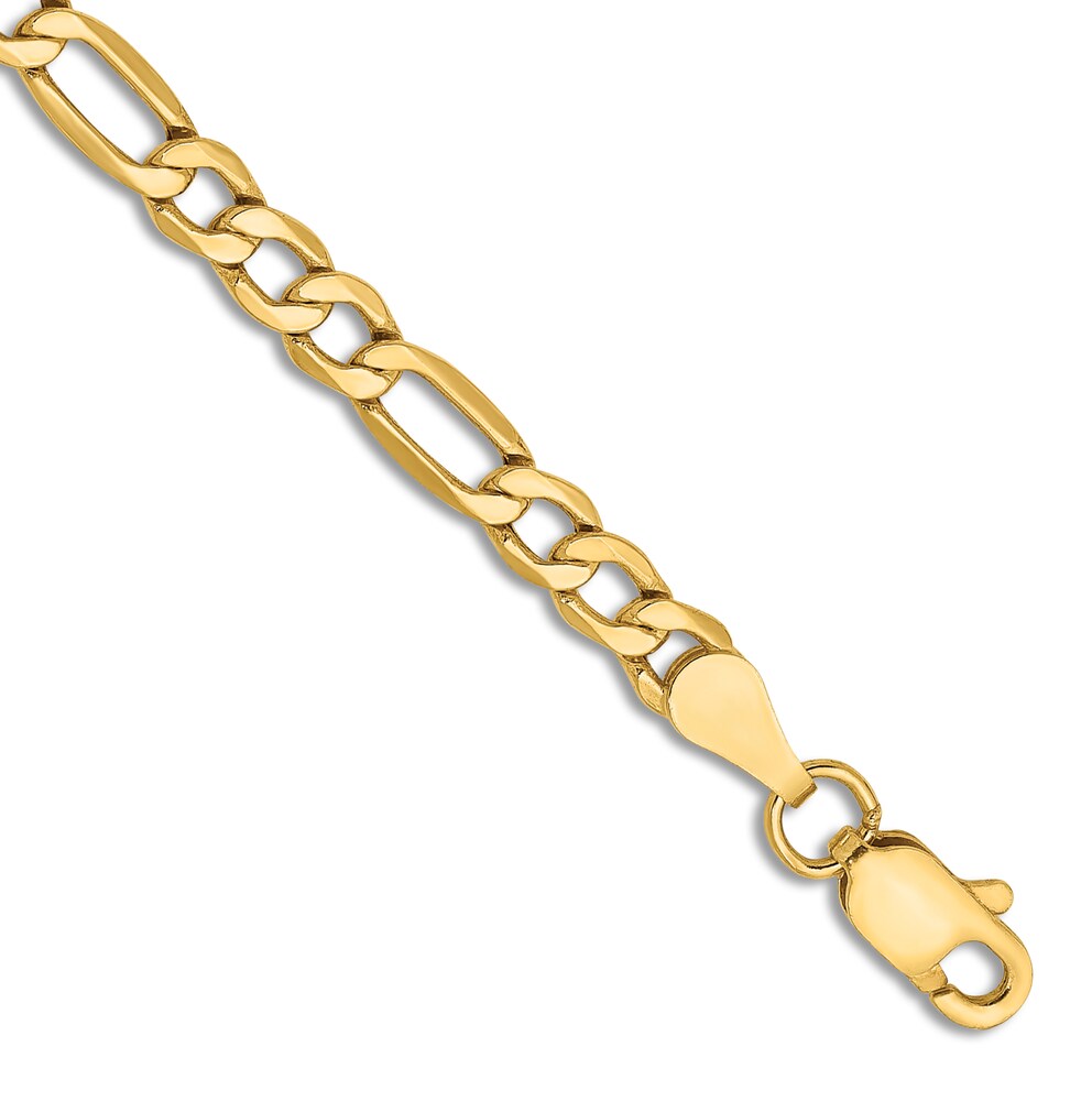 Figaro Chain Anklet 14K Yellow Gold 9" H2oBwF0N Figaro Chain Anklet 14K Yellow Gold 9" H2oBwF0N