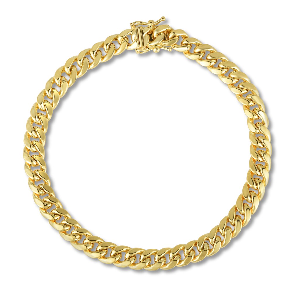 Semi-Solid Miami Cuban Link Bracelet 14K Yellow Gold 8.5" HLGfS6o7 Semi-Solid Miami Cuban Link Bracelet 14K Yellow Gold 8.5" HLGfS6o7