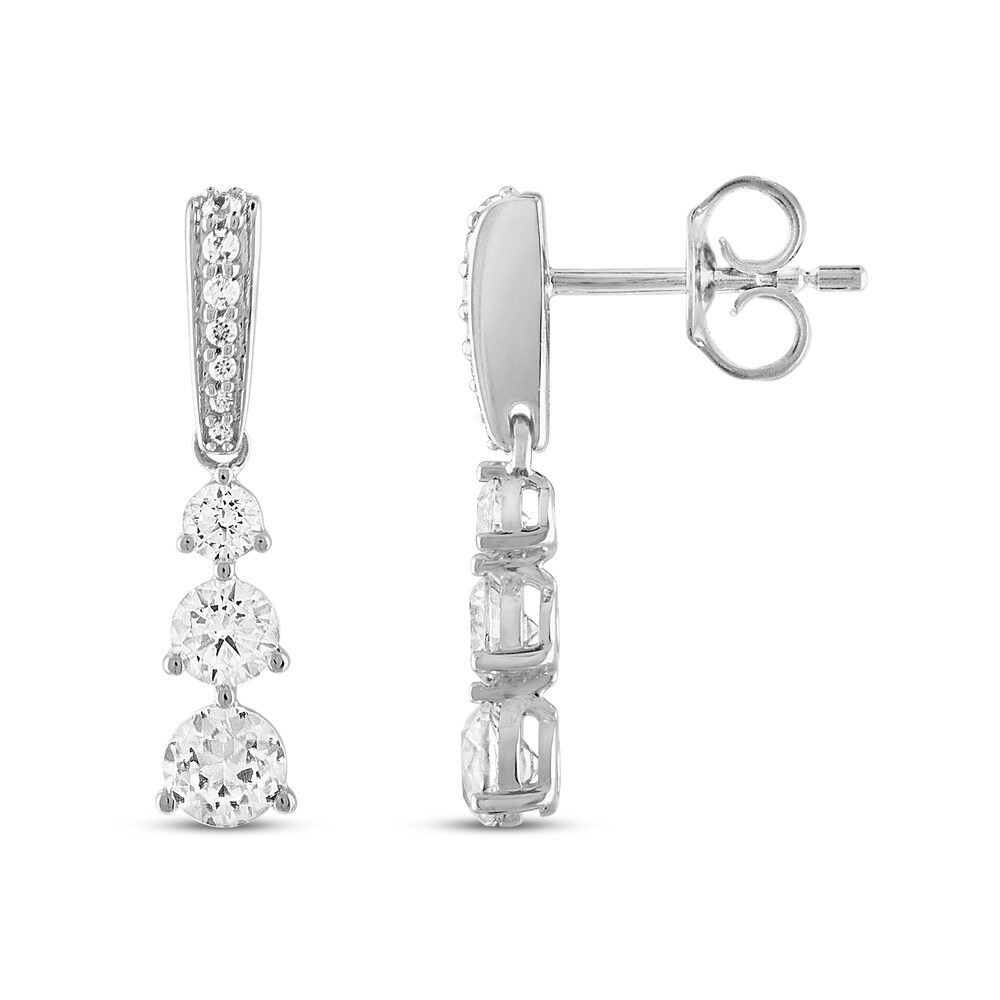Hearts Desire Diamond Earrings 1 ct tw Round 18K White Gold HpJTFErj Hearts Desire Diamond Earrings 1 ct tw Round 18K White Gold HpJTFErj