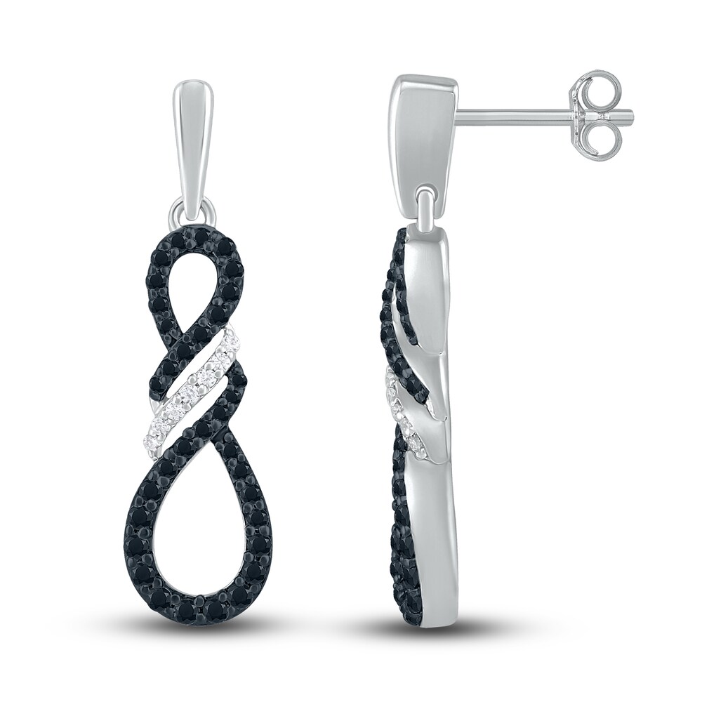 Diamond Infinity Earrings 1/3 ct tw Round 10K White Gold HqQRde2y Diamond Infinity Earrings 1/3 ct tw Round 10K White Gold HqQRde2y