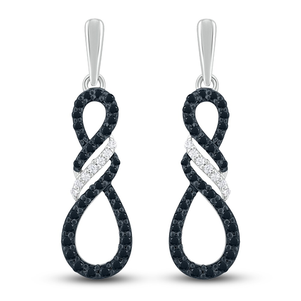 Diamond Infinity Earrings 1/3 ct tw Round 10K White Gold HqQRde2y Diamond Infinity Earrings 1/3 ct tw Round 10K White Gold HqQRde2y