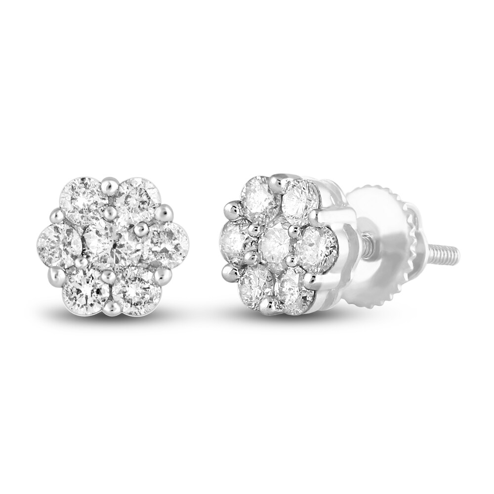 Diamond Earrings 1/4 ct tw Round 14K White Gold IKxwxHOv Diamond Earrings 1/4 ct tw Round 14K White Gold IKxwxHOv
