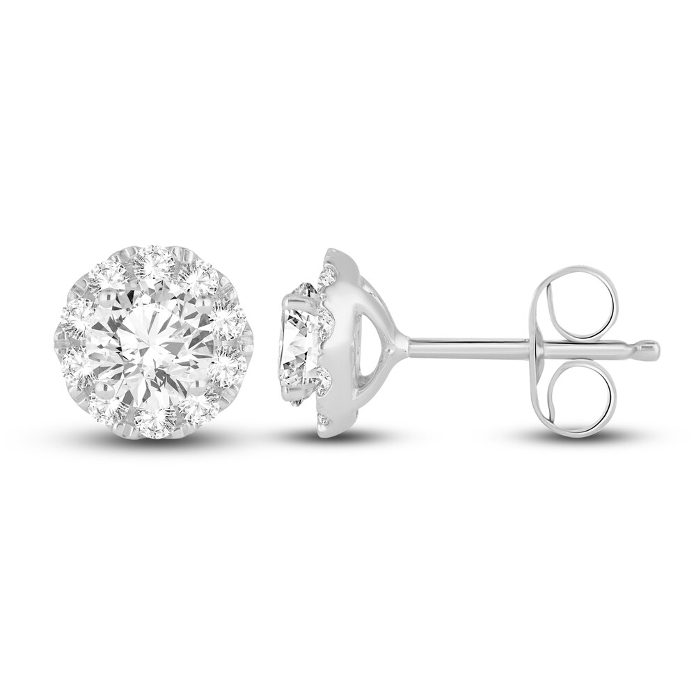 Diamond Stud Earrings 1 ct tw Round 14K White Gold IXmQKcoc Diamond Stud Earrings 1 ct tw Round 14K White Gold IXmQKcoc