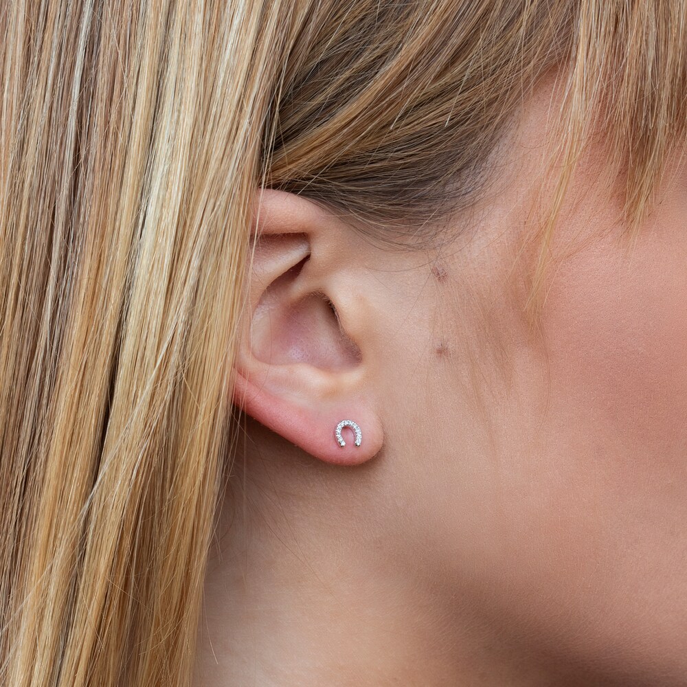 Shy Creation Horseshoe Earrings Diamond Accents 14K White Gold SC55002889 J1dwHhzv Shy Creation Horseshoe Earrings Diamond Accents 14K White Gold SC55002889 J1dwHhzv