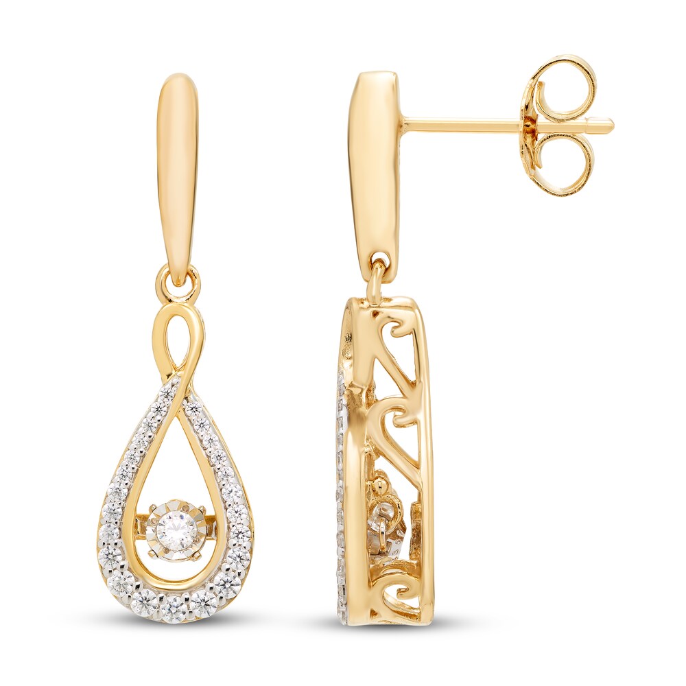 Diamonds in Rhythm 1/3 ct tw Earrings 10K Yellow Gold J6rPaZR1 Diamonds in Rhythm 1/3 ct tw Earrings 10K Yellow Gold J6rPaZR1