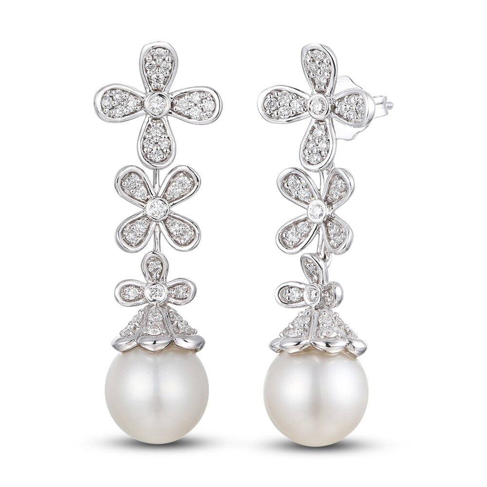 Le Vian Natural Pearl Earrings 1/2 ct tw Diamonds 14K Vanilla Gold J9vAShxc Le Vian Natural Pearl Earrings 1/2 ct tw Diamonds 14K Vanilla Gold J9vAShxc