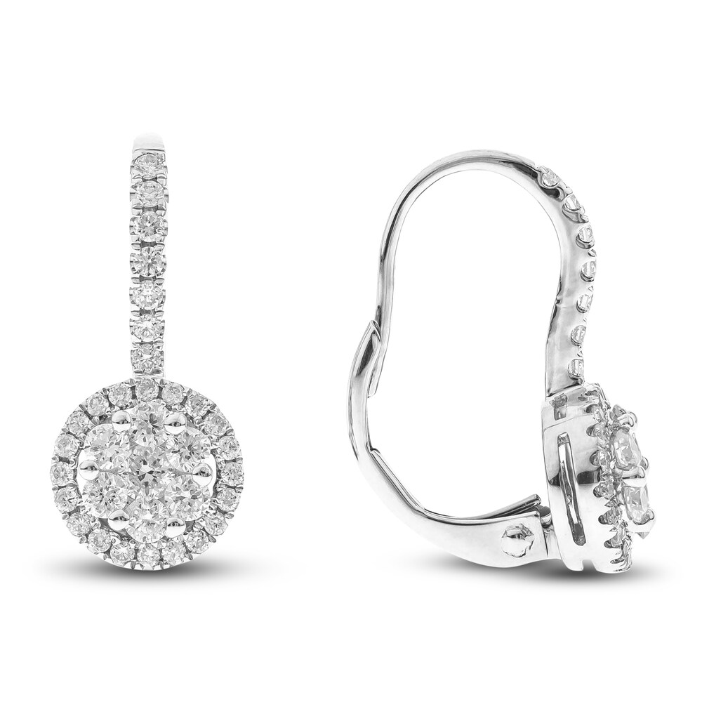 Diamond Earrings 1/2 ct tw Round 14K White Gold JSknZFfI Diamond Earrings 1/2 ct tw Round 14K White Gold JSknZFfI