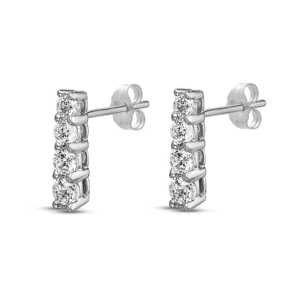 Diamond Stud Earrings 1/2 ct tw Round 14K White Gold JYus8VXY Diamond Stud Earrings 1/2 ct tw Round 14K White Gold JYus8VXY