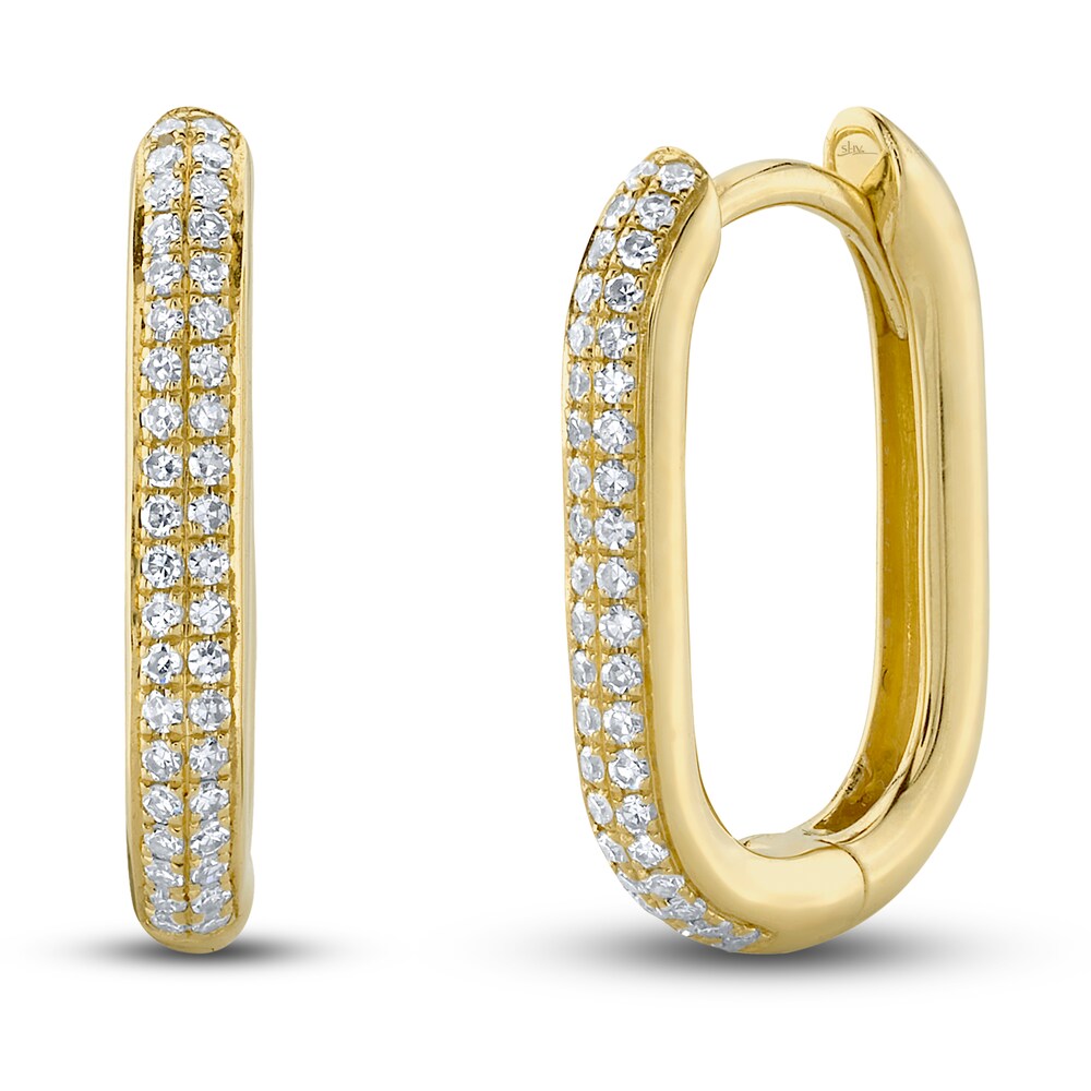 Shy Creation Diamond Hoop Earrings 1/6 ct tw Round 14K Yellow Gold SC55023239H0.65 Ja3zVURa Shy Creation Diamond Hoop Earrings 1/6 ct tw Round 14K Yellow Gold SC55023239H0.65 Ja3zVURa