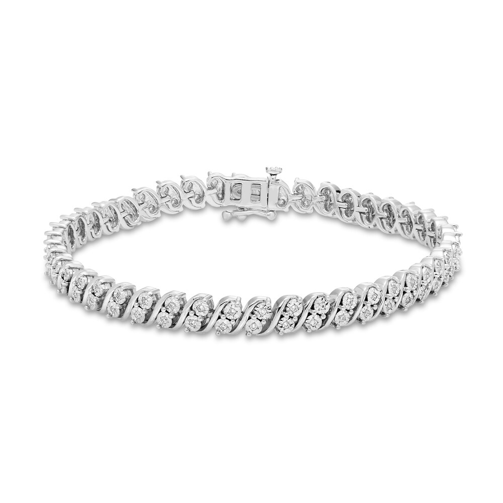 Diamond Bracelet 1/2 ct tw Round Sterling Silver JaTQgc28 Diamond Bracelet 1/2 ct tw Round Sterling Silver JaTQgc28