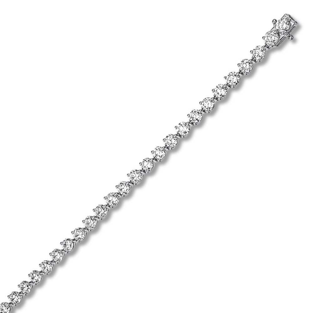 Diamond Tennis Bracelet 7 carats tw Round 14K White Gold JcFqlJ7K Diamond Tennis Bracelet 7 carats tw Round 14K White Gold JcFqlJ7K