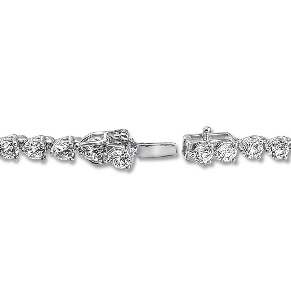 Diamond Tennis Bracelet 7 carats tw Round 14K White Gold JcFqlJ7K Diamond Tennis Bracelet 7 carats tw Round 14K White Gold JcFqlJ7K