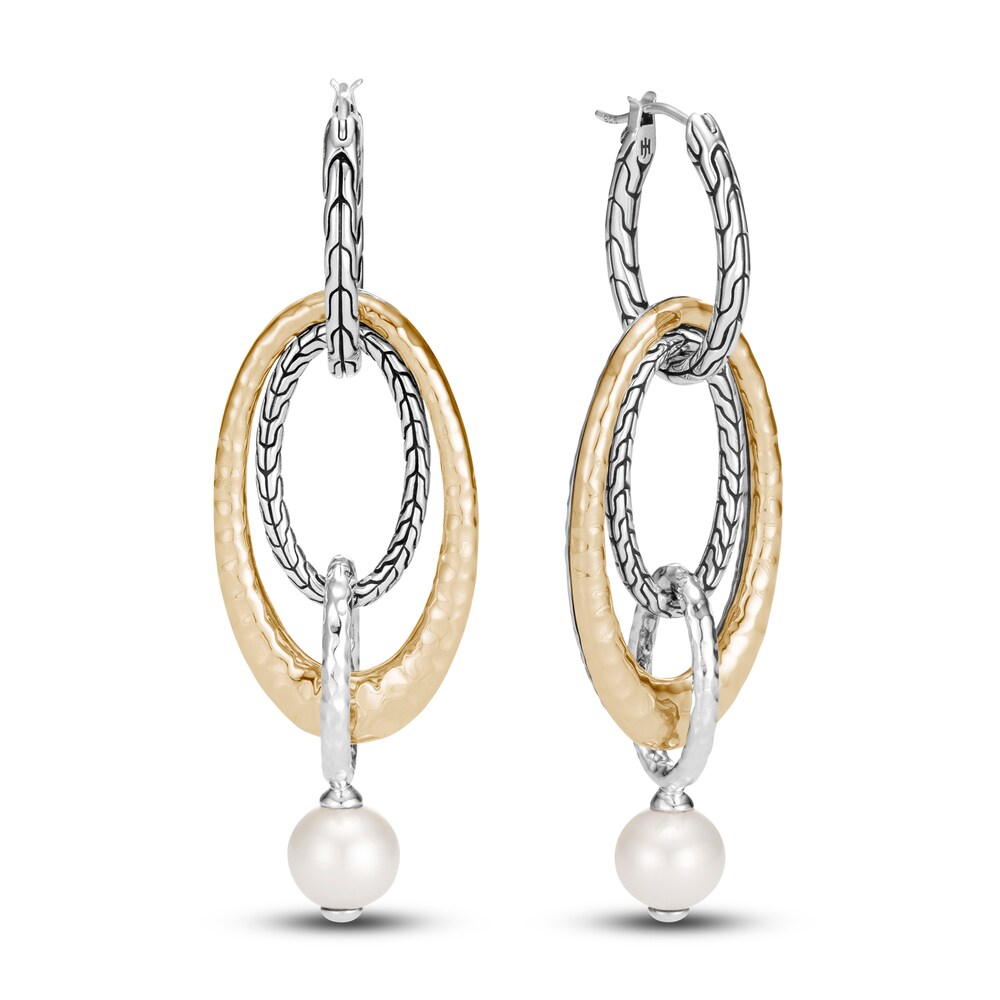 John Hardy Palu Freshwater Cultured Pearl Multi Drop Link Earring Sterling Silver/18K Yellow Gold JqNhOLeU John Hardy Palu Freshwater Cultured Pearl Multi Drop Link Earring Sterling Silver/18K Yellow Gold JqNhOLeU