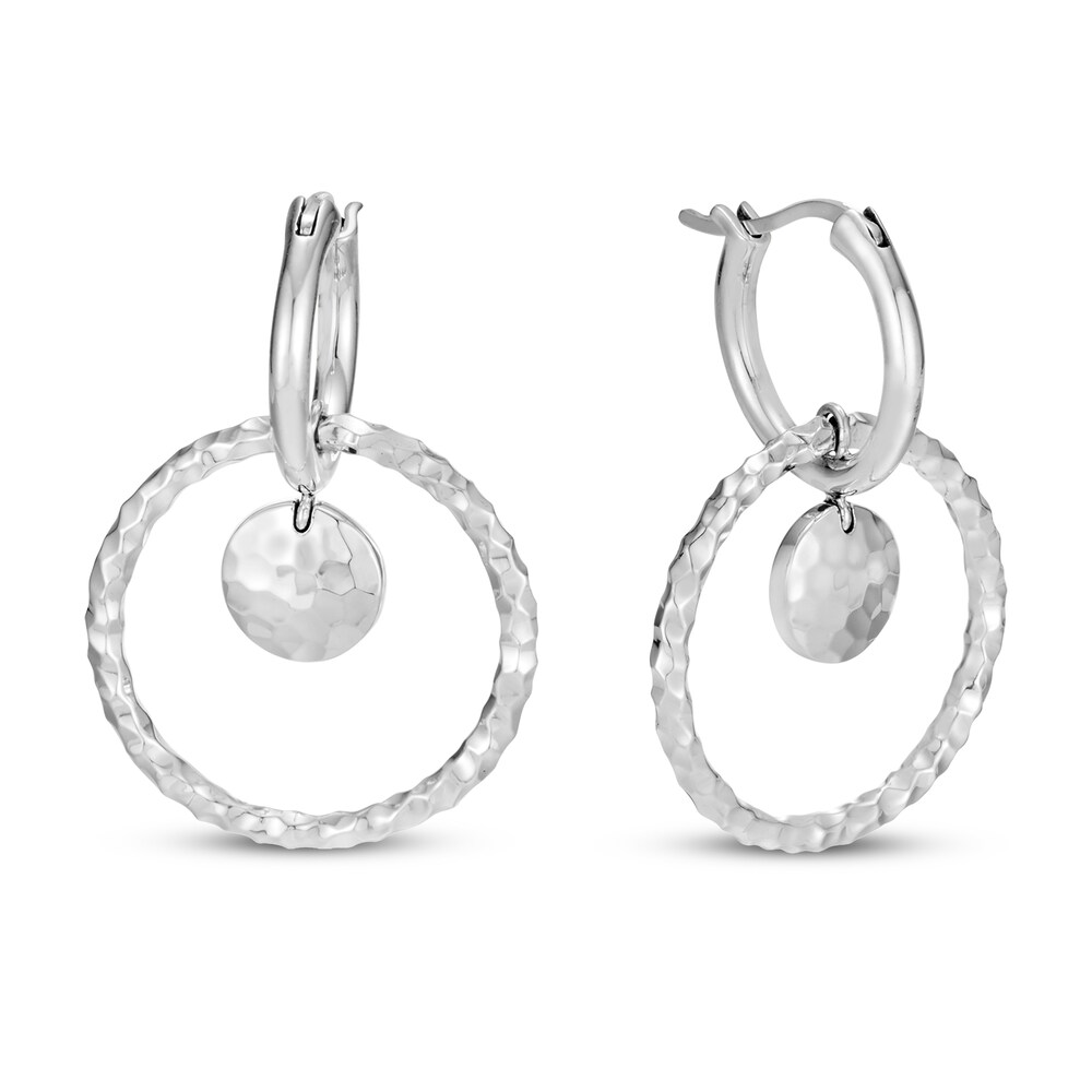 John Hardy Dot Hammered Interlink Drop Earrings Sterling Silver KCIjRUQ3 John Hardy Dot Hammered Interlink Drop Earrings Sterling Silver KCIjRUQ3