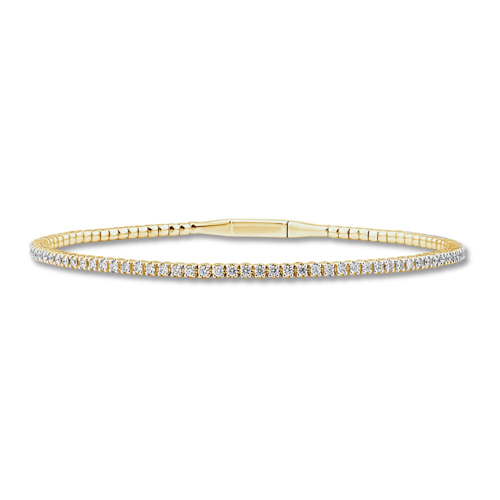 Diamond Tennis Bracelet 1 ct tw Round 10K Yellow Gold 7.25" KwRJXEnR Diamond Tennis Bracelet 1 ct tw Round 10K Yellow Gold 7.25" KwRJXEnR