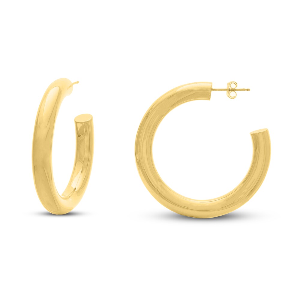 Open Hoop Earrings 14K Yellow Gold Kwx9nXz5 Open Hoop Earrings 14K Yellow Gold Kwx9nXz5