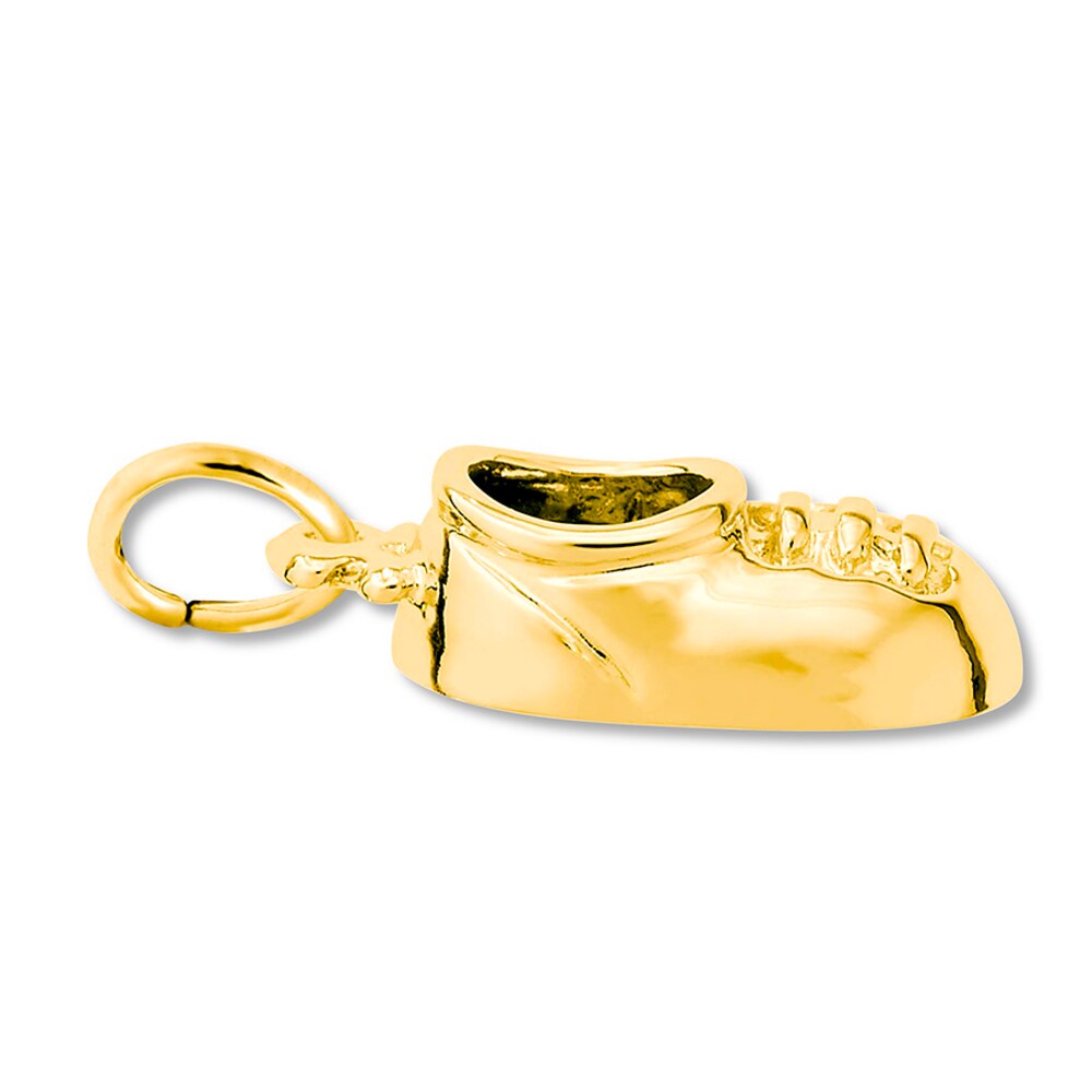 Baby Shoe Charm 14K Yellow Gold Kx7FygBl Baby Shoe Charm 14K Yellow Gold Kx7FygBl