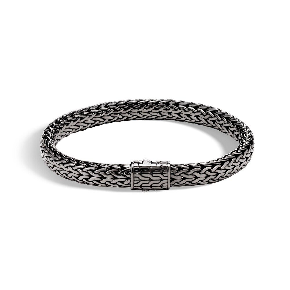 John Hardy Classic Chain 7.5MM Bracelet in Blackened Silver, Medium KzbP5tBK John Hardy Classic Chain 7.5MM Bracelet in Blackened Silver, Medium KzbP5tBK