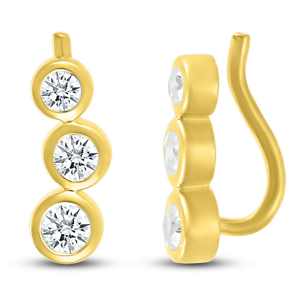 Diamond Climber Earrings 1/4 ct tw Round 10K Yellow Gold L0r78LpK Diamond Climber Earrings 1/4 ct tw Round 10K Yellow Gold L0r78LpK