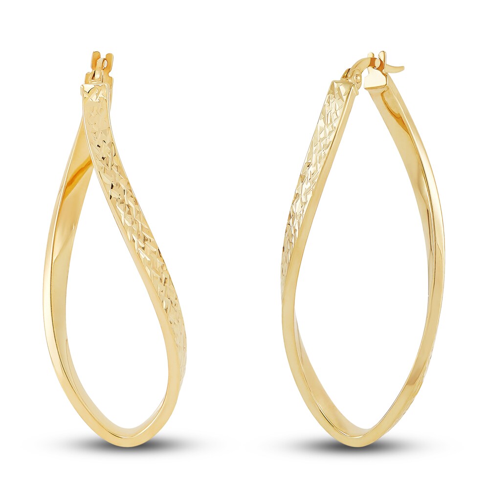 Dangle Hoop Earrings 10K Yellow Gold L5hZmf36 Dangle Hoop Earrings 10K Yellow Gold L5hZmf36