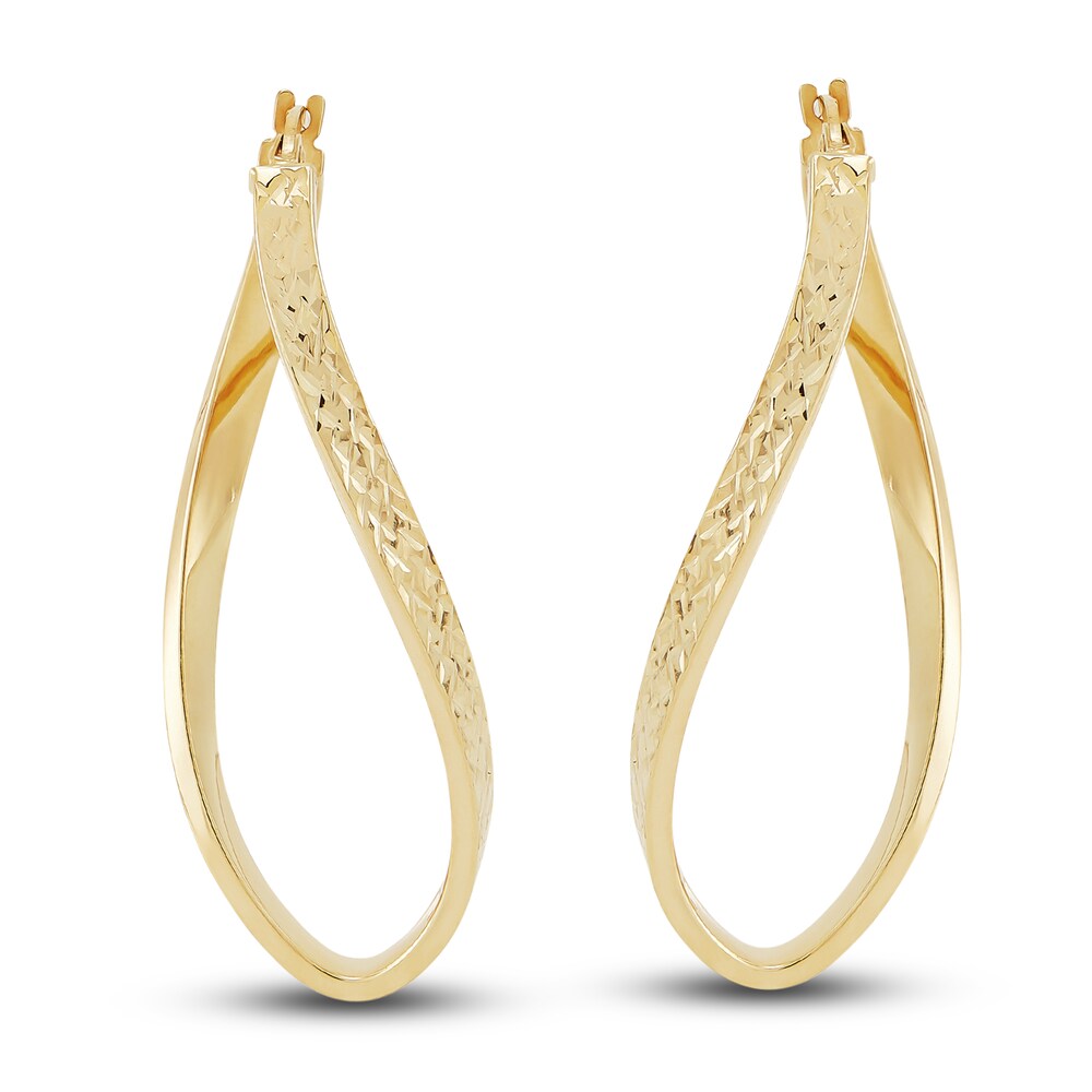 Dangle Hoop Earrings 10K Yellow Gold L5hZmf36 Dangle Hoop Earrings 10K Yellow Gold L5hZmf36