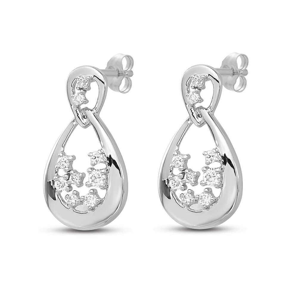 Diamond Earrings 1/8 ct tw Round 14K White Gold LLFuE9lA Diamond Earrings 1/8 ct tw Round 14K White Gold LLFuE9lA
