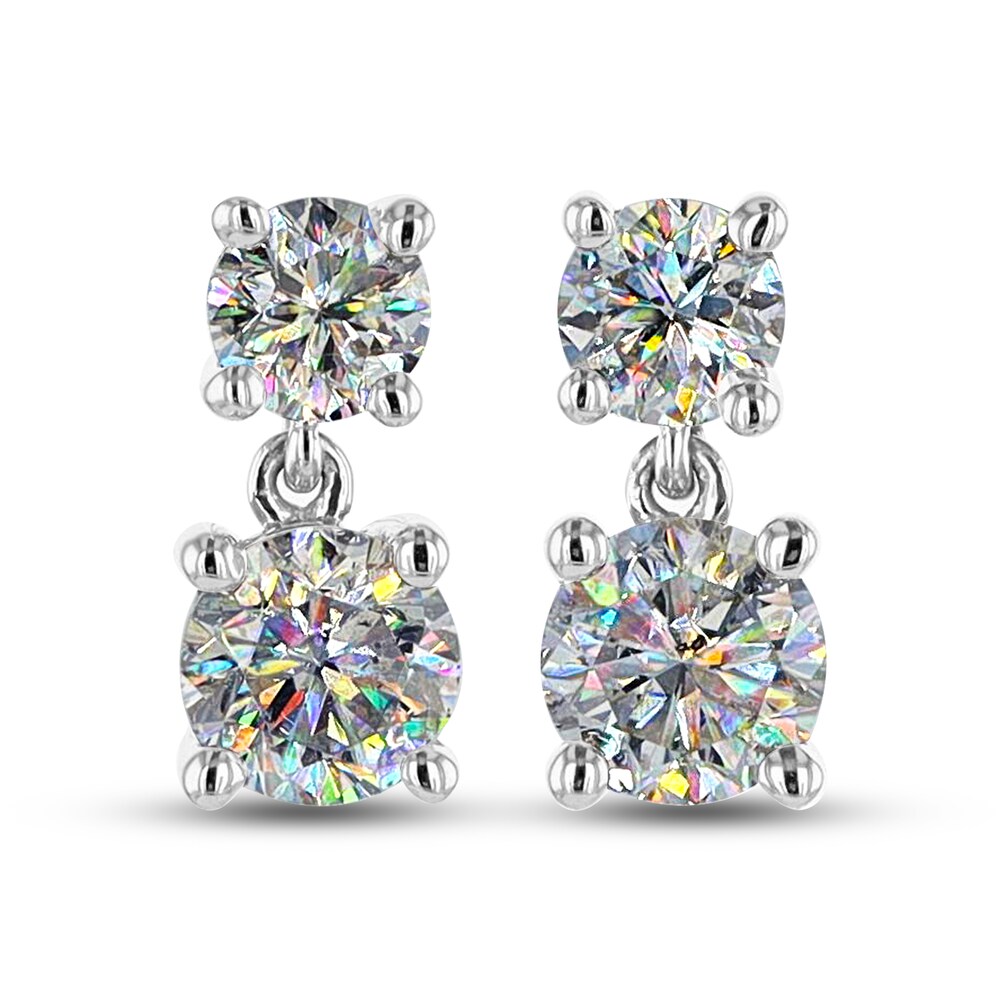 THE LEO First Light Diamond Earrings 1-1/5 ct tw Round 14K White Gold LQcNaGE1 THE LEO First Light Diamond Earrings 1-1/5 ct tw Round 14K White Gold LQcNaGE1