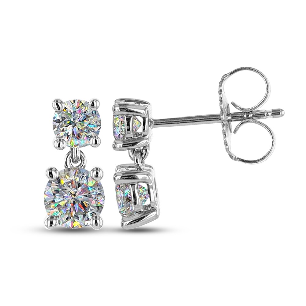 THE LEO First Light Diamond Earrings 1-1/5 ct tw Round 14K White Gold LQcNaGE1 THE LEO First Light Diamond Earrings 1-1/5 ct tw Round 14K White Gold LQcNaGE1