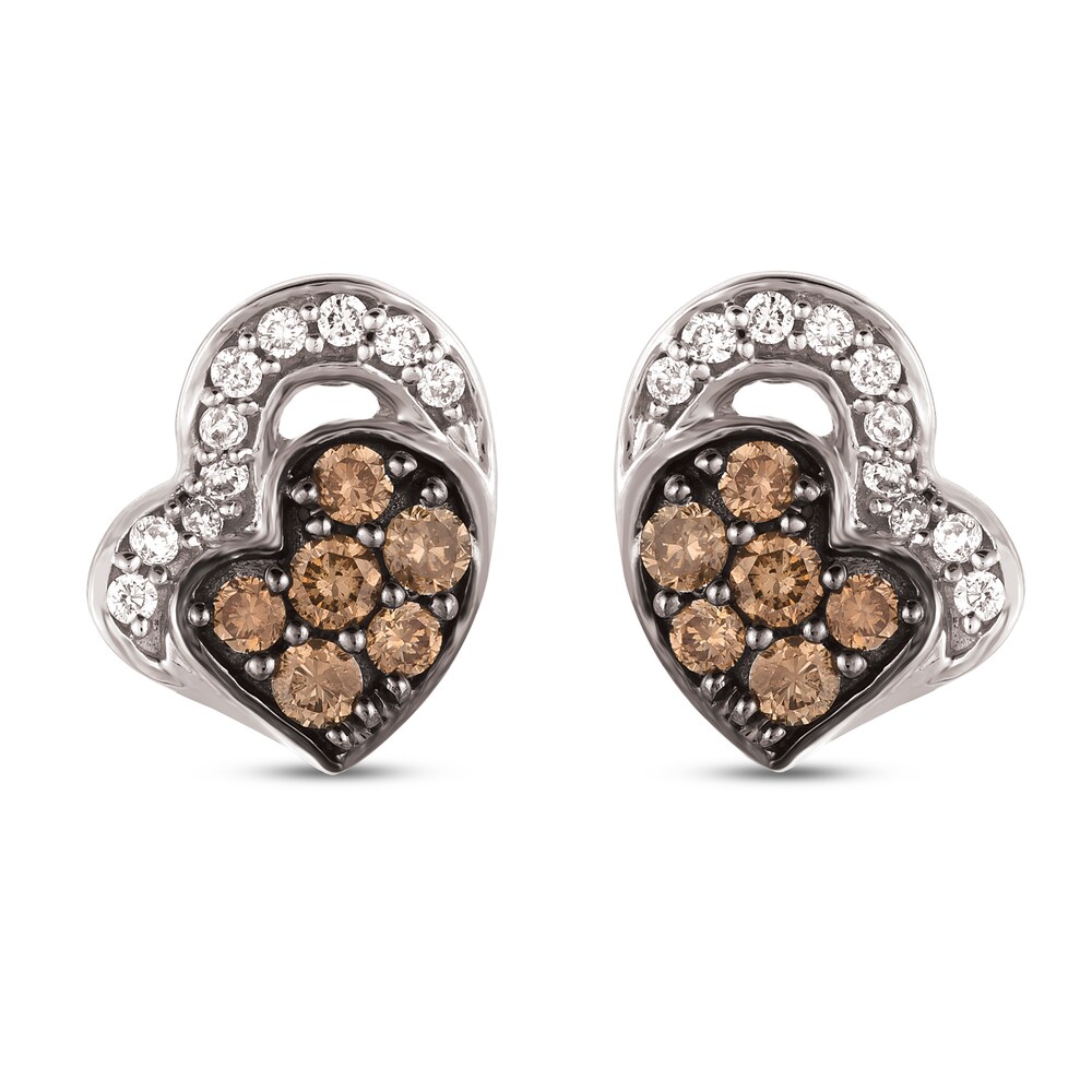 Le Vian Chocolate Diamond Earrings 1/4 ct tw Round 14K Vanilla Gold Lg6v7jds Le Vian Chocolate Diamond Earrings 1/4 ct tw Round 14K Vanilla Gold Lg6v7jds